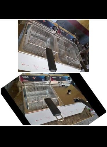 qurutma aparatı: Fri kartof üçün, Cüt gözlü, 8 l — 1