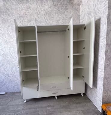 uşaq üçün dolab: Yeni, Açılan, 4 qapılı Düz dolab, Dolab-asılqan, Azərbaycan — 3