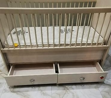 besik matrasi: Oğlan və qız üçün, Dördbucaq, Beşik, Matras ilə, Yellənmə mexanizmsiz — 2