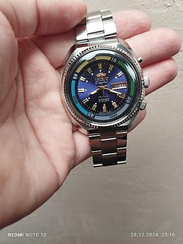 orient saatlar: İşlənmiş, Qol saatı, Orient, rəng - Göy — 1