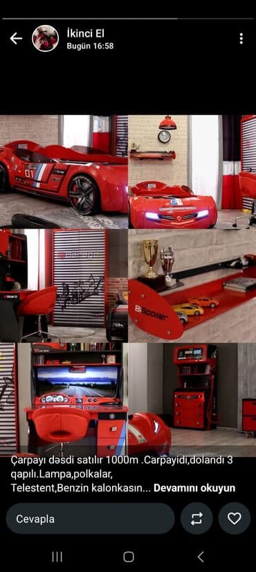 ofis masası ikinci el: İstikbal. Uşaq yataq, dəsti — 1