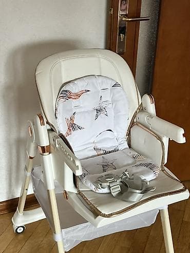 Oyuncaqlar: Uşaq yemək stulu – Kidilo - Rəng: krem/aq/şampan detalları - — 3