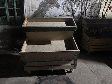 Стендовые витрины: Taxta vitrindən ibarət meyvə-tərəvəz stendi - Material: qalın taxta — 1