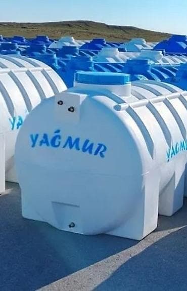 seyfler: YAĞMUR markalı plastik su çənləri Az işlənmiş - Tutum: 1000 lt — 2