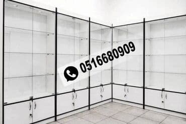 Hər növ vitrinlərin sifarişi Mağaza vitrinlərinin sifarişi Mebel