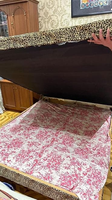 leopar: İşlənmiş, İkinəfərlik çarpayı, Bazalı, Matras ilə, Siyirməsiz — 4