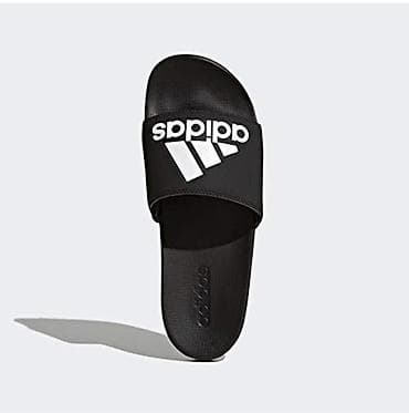 sendel: Adidas Adilette Comfort slayd sandal - Rəng: qara, iri ağ “adidas” — 7