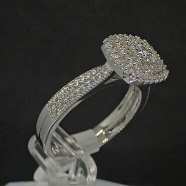 tek qaş üzüklər: Nişan, Üzük, Ağ qızıl, Brilyant — 2