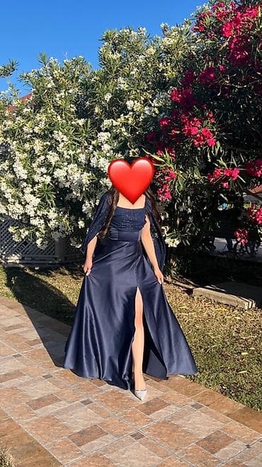 boyuk beden kofta: Tünd göy rəngdə ziyafət/libas Yenidir 1 defe geyinilib derzide — 5