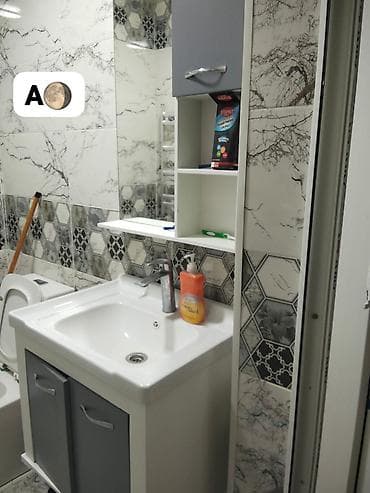 arka qapilar: Vanna otağı üçün lavabo mebeli dəsti - Komplekt: şkaflı lavabo (alt — 1