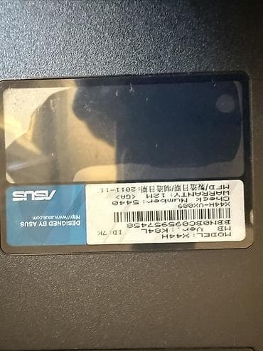 elekt: ASUS noutbuk Texniki göstəricilər: - Ekran: 15.6" (təxminən), HD — 5
