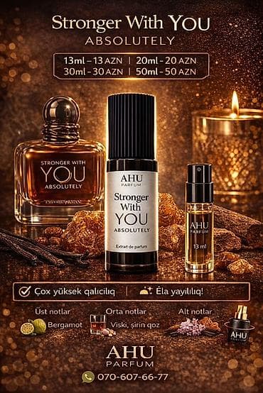 AHU Parfum – Extrait de Parfum kolleksiyası Seçimlər və qiymətlər: - — 1
