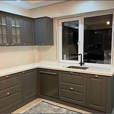 mebel moyka: Sifarişlə mətbəx dəsti, Özü çəkən petlələr, MDF, Kredit yoxdur, Ünvandan götürmə, Pulsuz çatdırılma, Ödənişli çatdırılma — 4