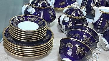 200 ml stekan: Çay dəsti, Farfor, 6 nəfərlik, Almaniya — 4