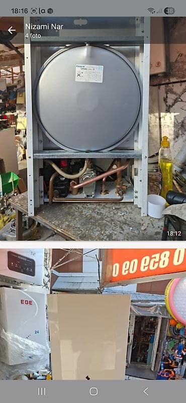 qizdirci: İşlənmiş Kombi 24 kVt, Ödənişli quraşdırma, Zəmanətli — 2