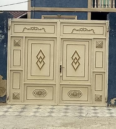 ferma demir: Metal darvaza və piyada qapısı dəsti - Material: qalın metaldan — 1