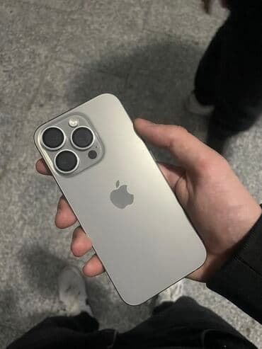 ikinci el 16 pro max: IPhone 15 Pro, 128 GB, Gümüşü, Simsiz şarj — 1