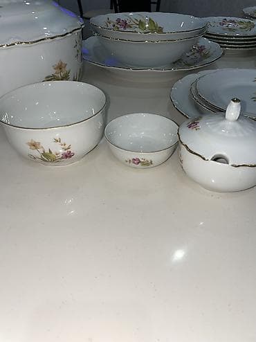 nahar: Nahar dəsti, rəng - Ağ, Farfor, Çexiya — 4