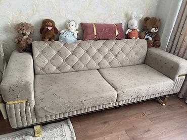 parca: Divan, İşlənmiş, Açılan, Bazalı, Vеlur parça, Çatdırılma yoxdur — 1