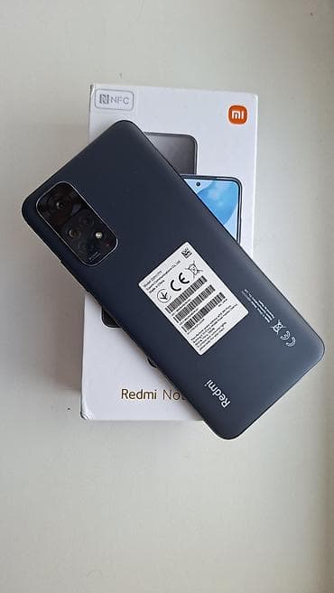 iphone 13 pro green: Redmi Note 11, 128 GB, rəng - Boz, Barmaq izi — 3