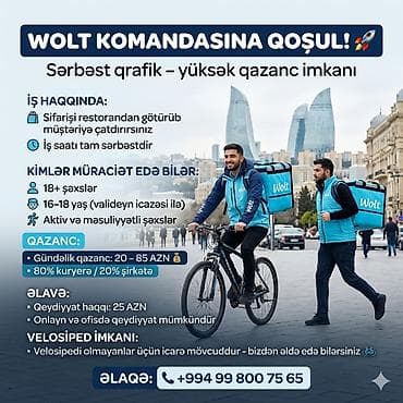 taksi parki: Sürücü-kuryer tələb olunur, Nəqliyyat təmin edilir, Gündəlik ödəniş, Təcrübəsiz — 1