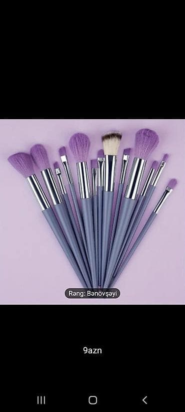 makyaj: Makiyaj fırçaları dəsti - Variant 1: 13 ədədlik dəst, çanta ilə — 2