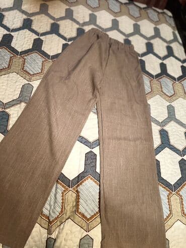 Daraq panellər: Qadın dəsti – tunik və şalvar - Rəng: qəhvəyi/boz-bej melanj - Parça — 5