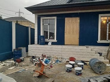 Fasad dekoru və suvaq işləri – “daş fakturası” və qəlibli karnizlər