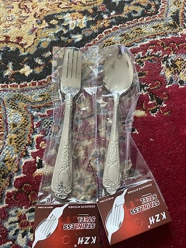 qaşiqlar: Paslanmayan poladdan (Stainless Steel) stolüstü dəst – KZH brendi - — 1