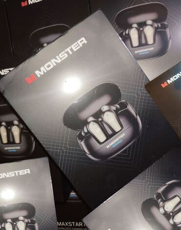 monster notebook qiyməti: Новый Беспроводные (Bluetooth) Наушники, Monster, цвет - Черный — 1