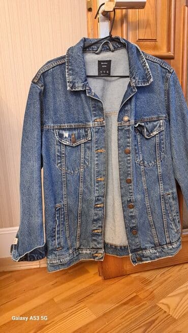 zara gödəkçə: Cins kurtka, Bershka, S — 2