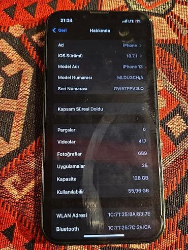 macbook air m1: IPhone 13, 128 GB, Yaşıl, Face ID — 5