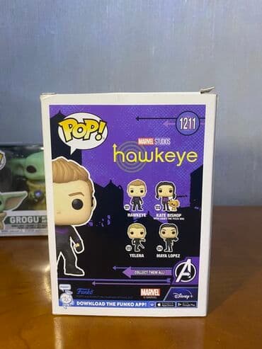 şuşa qalası maketi: Funko Pop! Marvel Studios Hawkeye vinil fiquru, kolleksiya üçün əla — 3