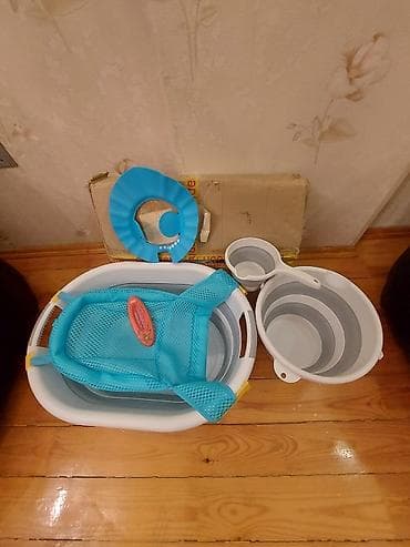 Uşaq çimmə dəsti – qatlanan vanna və aksesuarlar - Qatlanan uşaq — 3