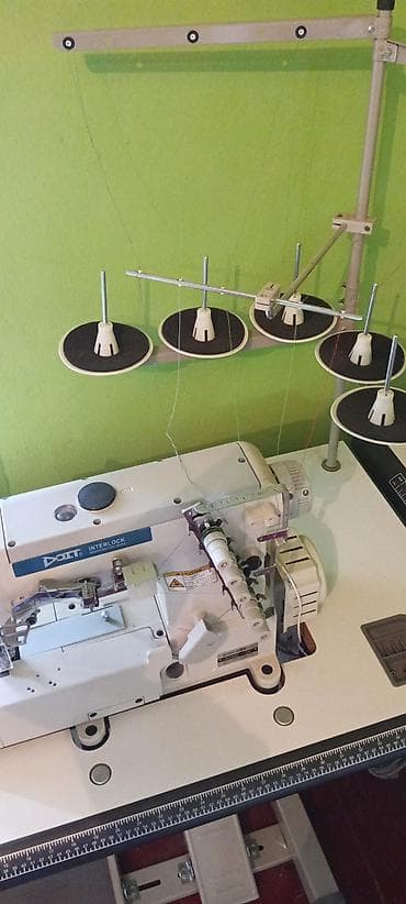 maqintafon maşın ucun: Tikiş maşını Pfaff, Yeni,Overlok, 5 saplı, Ünvandan götürmə — 2