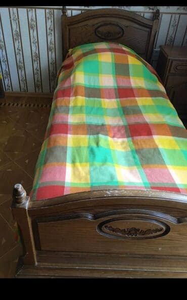 yatag dəsti: 2 təknəfərlik çarpayı, Komod, Dolab, Termo, Azərbaycan, İşlənmiş — 2
