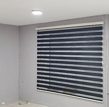 Zebra jalüz pərdə - İkiqat parça sistemi: şəffaf və qaranlıq şeritlər — 3