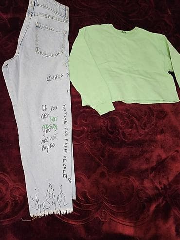 2 yas: Qız uşaqları üçün geyim dəstləri. İçində boy 150 sm (11, 12 yaş) və 60 — 3
