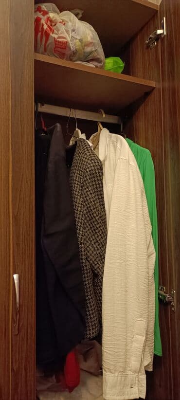 hamam ucun dolab: Açılan, 2 qapılı Düz dolab, Qarderob, paltar dolabı — 3