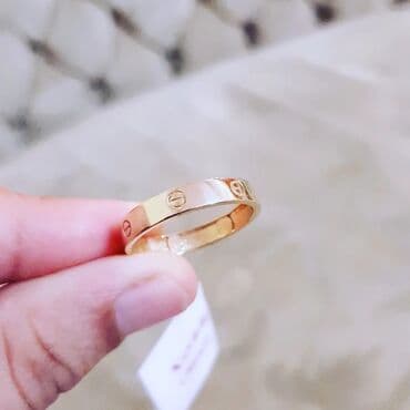 tək qaş: Alyans, Üzük, Sarı qızıl, 585 Əyar, Qaşsız — 3