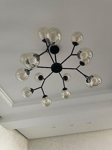 lüsdurlar: Çılçıraq, 10 və daha çox lampa, Şüşə — 1