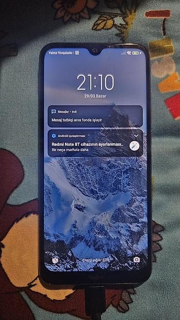 telefonlar 2ci el: Redmi Note 8T, 64 GB, rəng - Ağ, Barmaq izi — 1