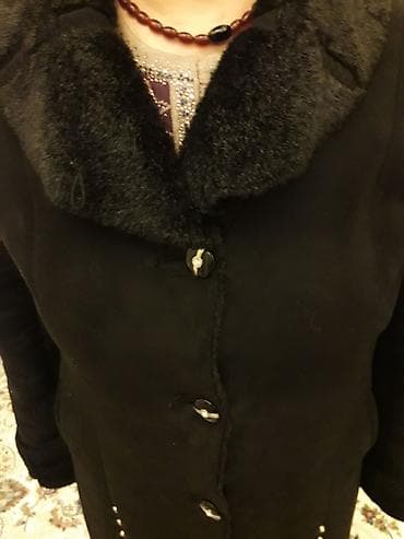 palto qadin: Palto, 3XL, rəng - Qara — 1