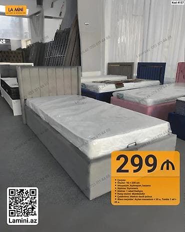 islenmis matras: Çarpayı – La Mini (Kod: 4157) - Ölçü: 90 x 200 sm - Mexanizm — 1