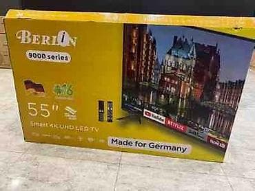Бытовая техника: Berlin 9000 Series 55" Smart 4K UHD LED TV - Ekran: 55 düym, 4K Ultra — 1