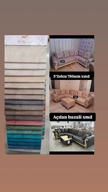 sultan tekstil: Klassik üslubda yumşaq mebel dəstləri və yemək otağı mebeli - Künc — 4