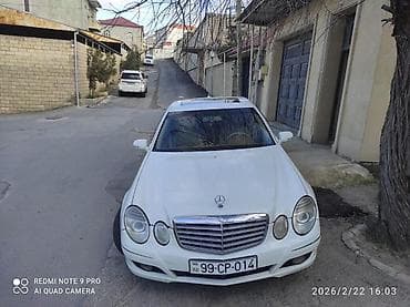 bmw 318 1995: Mercedes-Benz E320 (W211) sedan - Rəng: Ağ, zərif xrom detallarla - — 8