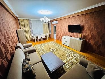 guneslide kiraye: 3 otaq, 130m2, Əsəd Əsəfov küçəsi bravonun yanı. Ailəlilər və iş — 3