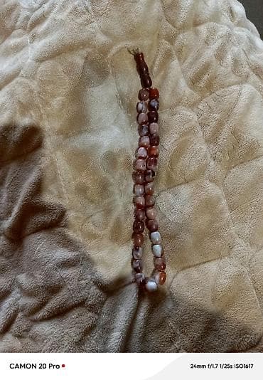 Təsbeh – təbii daş muncuqlu - Material: təbii daşlardan hazırlanmış