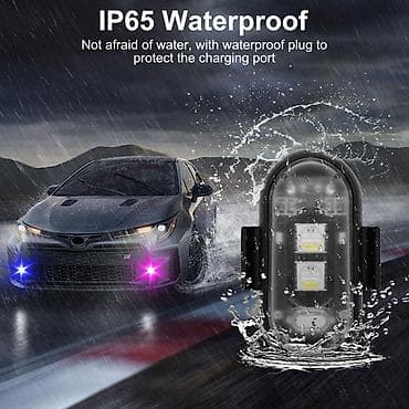 motosikle: RF pultla idarə olunan çoxrəngli LED işıq dəsti Xüsusiyyətlər: - 4 — 3